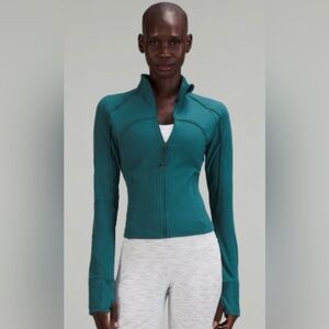 Lululemon Ribbed Nulu Jasper Green Align Cropped Jacket
